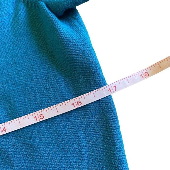 EUC Blue Jacob Cap Sleeve Cardigan - Picture 5 of 6